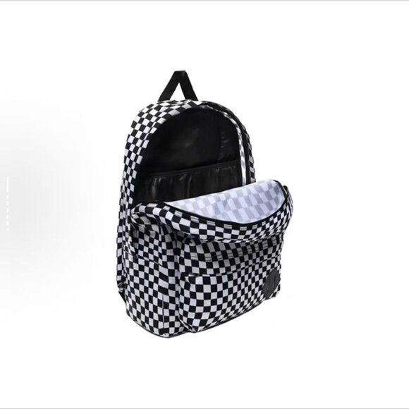 Vans Old Skool Checkerboard Backpack Black & white UNISEX - Picture 6 of 8